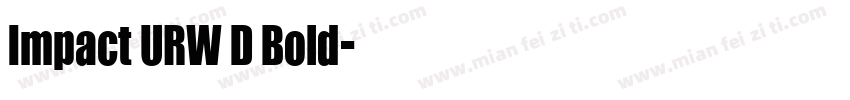 Impact URW D Bold字体转换